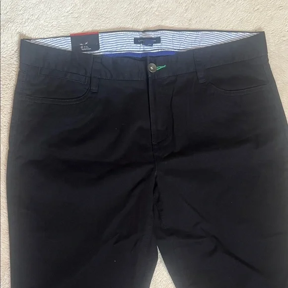 NWT Tommy Hilfiger Black Straight leg pants sz 12 - Picture 3 of 9